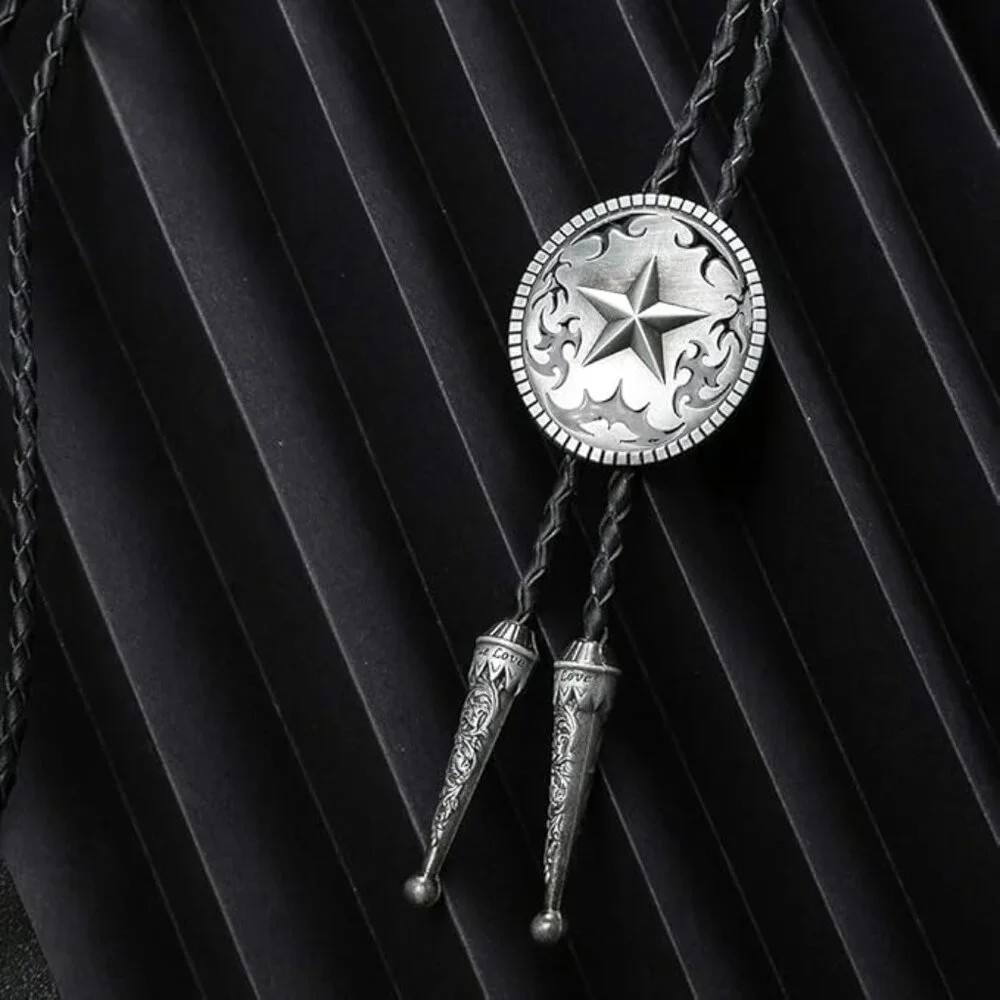 Western Pattern Deer bolo tie